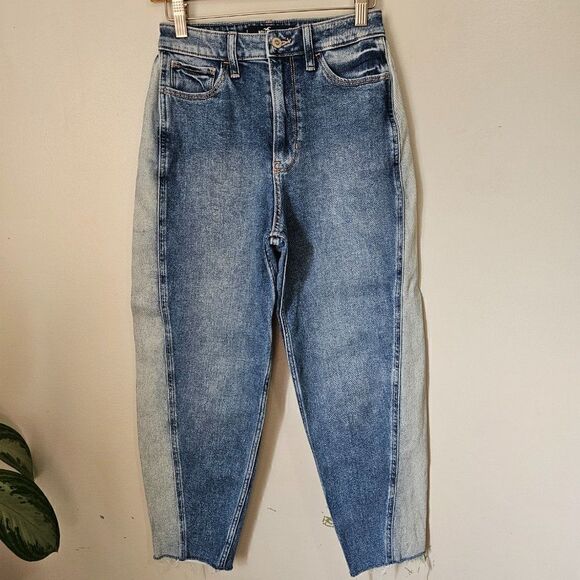 EUC HOLLISTER CA ULTRA HIGH RISE VINTAGE RELAXED MOM JEAN STRETCH SIZE 25 W 24 L - Picture 1 of 16